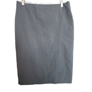 Merona Gray Pinstripe Pencil Skirt, NWT, Size 10